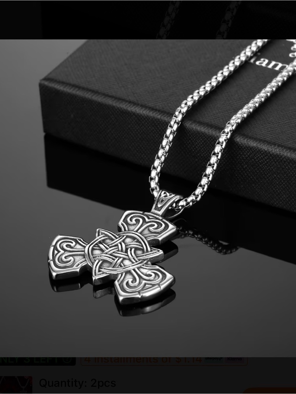 ⭐️ Celtic Cross Pendant Necklace